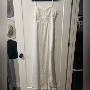 Lulu’s bridal maxi dress-size L